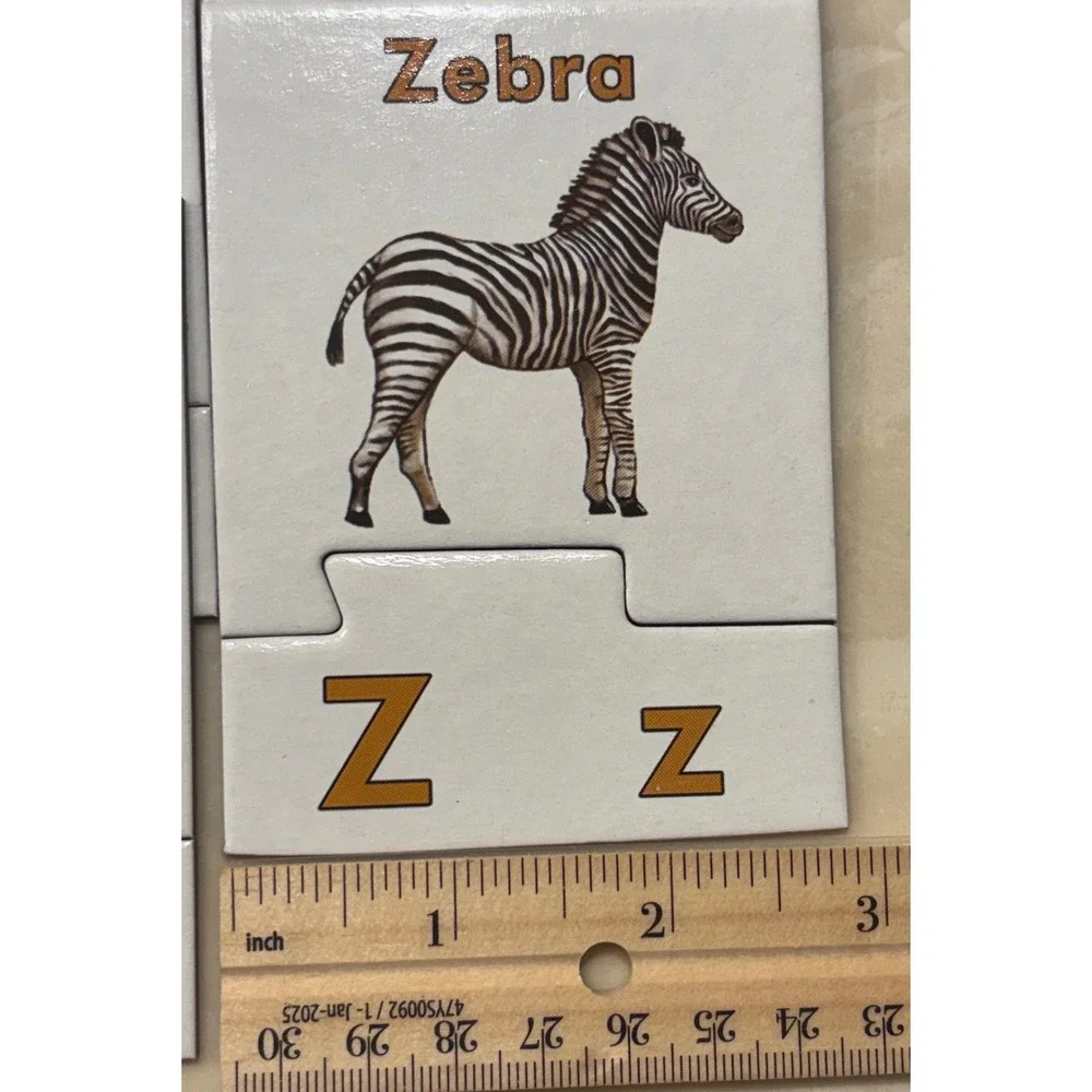 Melissa & Doug Alphabet Puzzle Cards Kid OS Multi Excellent Educational 26 Cards